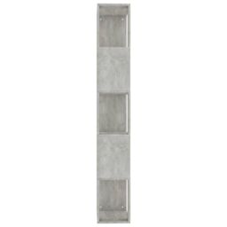 Berkfield Home Book Cabinet/Room Divider Concrete Grey 45x24x159 cm Engineered Wood - Size: 45 x 24 x 159 cm - thumbnail 6