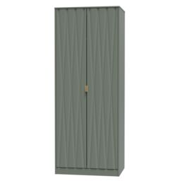 Ready Assembled 2 U Dallas 2 Door Wardrobe (Ready Assembled) in Pale Green - Size: Large - thumbnail 4