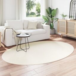 "Berkfield Home Rug ""HUARTE"" Cream 160x230 cm Oval - Size: Medium" - thumbnail 3