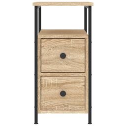 Berkfield Home Bedside Cabinet Sonoma Oak 30x60x60 cm Engineered Wood in Brown - Size: 30 x 60 x 60 cm - thumbnail 5