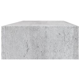 Berkfield Home Wall Drawer Shelves 2 pcs Concrete Grey 60x23.5x10cm MDF - Size: 60x23.5x10 cm - thumbnail 6