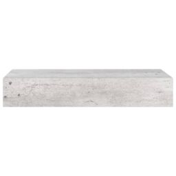 Berkfield Home Wall Drawer Shelves 2 pcs Concrete Grey 60x23.5x10cm MDF - Size: 60x23.5x10 cm - thumbnail 5