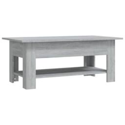 Berkfield Home Coffee Table Grey Sonoma 102x55x42 cm Engineered Wood - Size: 102 x 55 x 42 cm - thumbnail 1