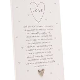 Moments Standing Verse Plaque Love in White - thumbnail 4