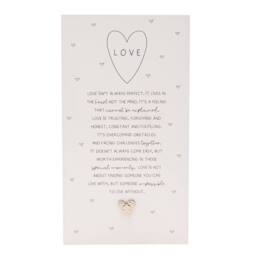 Moments Standing Verse Plaque Love in White - thumbnail 3