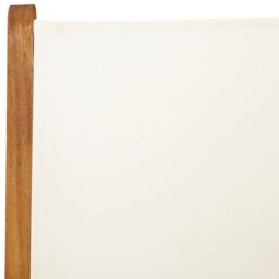 Berkfield Home Garden Chairs 2 pcs Cream White Solid Wood Acacia & Fabric - thumbnail 9