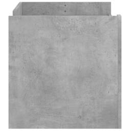 Berkfield Home Coffee Table Concrete Grey 100x50x50 cm Engineered Wood - Size: 100 x 50 x 50 cm - thumbnail 5