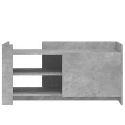 Berkfield Home Coffee Table Concrete Grey 100x50x50 cm Engineered Wood - Size: 100 x 50 x 50 cm - thumbnail 4