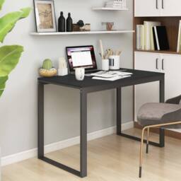 Berkfield Home Computer Desk Black 110x60x73 cm Engineered Wood - Size: 110 x 60 x 73 cm - thumbnail 1
