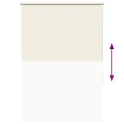 Berkfield Home Roller Blind Blackout Coffee 145x230 cm Fabric Width 141.6 cm Pol… in Off-White - thumbnail 9