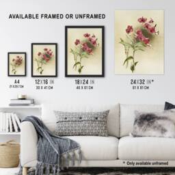 Artery8 Frederick Sander Cooktown Pink Orchid Flowers Framed Wall Art Print - Size: A4 - thumbnail 3