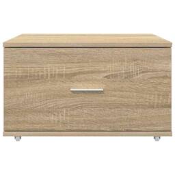 Berkfield Home Traditional Drawer Cabinet Sonoma oak Chipboard Medium Drawer Cabinet in Light Brown - thumbnail 6