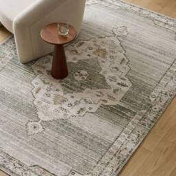 Livabliss Fifth Avenue-Vintage Brown Off-White Grey Traditional Boho Living Rug - Size: 200 cm x 275 cm - thumbnail 7