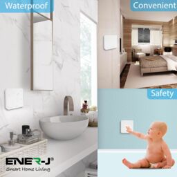 1000 Mile ENERJ Dimmable RF & Wi-Fi 150W Receiver in White - Size: 25 cm diameter x 19 cm high - thumbnail 5