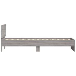 Berkfield Home Bed Frame without Mattress with LED Lights Grey Sonoma 90x200 cm - thumbnail 8