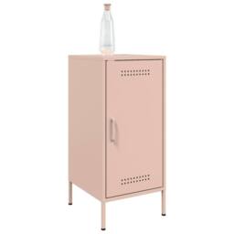 Berkfield Home Sideboards 2 pcs Pink 36x39x79 cm Steel - Size: 36 x 39 x 79 cm - thumbnail 4