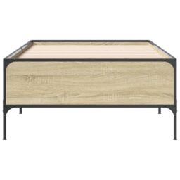 Berkfield Home Bed Frame without Mattress Sonoma Oak 90x190 cm Single in Brown - thumbnail 4