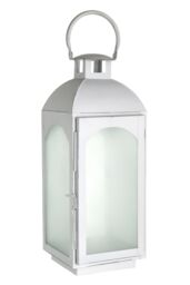 Orsina White Wash Small Mild Steel Lantern