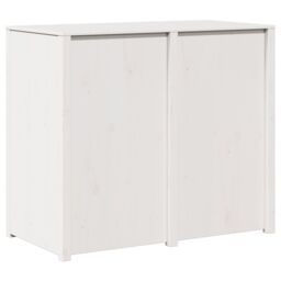 Berkfield Home Outdoor Kitchen Cabinet White 106x55x92 cm Solid Wood Pine - Size: 106 x 55 x 92 cm - thumbnail 7
