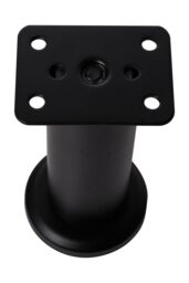 Living and Home 4 Pcs Adjustable Carbon Steel Heavy Duty Furniture Support Legs with Rubber Pads for Cabinet Sofa (12-18cm) in Black - thumbnail 4