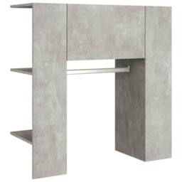 Berkfield Home Hallway Cabinet Concrete Grey 97.5x37x99 cm Engineered Wood - thumbnail 6