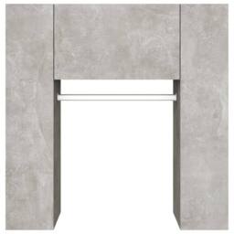 Berkfield Home Hallway Cabinet Concrete Grey 97.5x37x99 cm Engineered Wood - thumbnail 7