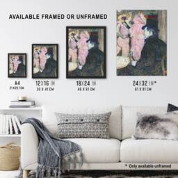 Artery8 Maxime Dethomas Portrait Vintage Framed Wall Art Print Toulouse Lautrec - Size: A4 - thumbnail 3