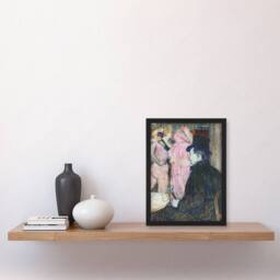 Artery8 Maxime Dethomas Portrait Vintage Framed Wall Art Print Toulouse Lautrec - Size: A4 - thumbnail 4