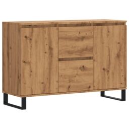 Berkfield Home Sideboard Artisan Oak 104x35x70 cm Engineered Wood in Brown - Size: 104 x 35 x 70 cm - thumbnail 2