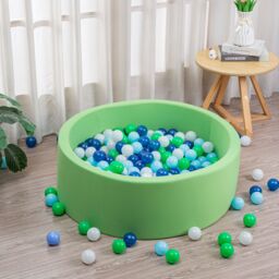 simpa Soft Foam Ball Pit 90 x 30cm in Green - Size: 90 x 30 cm - thumbnail 4