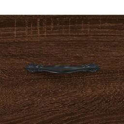 Berkfield Home TV Cabinet Brown Oak 102x36x50 cm Engineered Wood - Size: 102 x 36 x 50 cm - thumbnail 9
