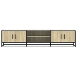 Berkfield Home TV Cabinet Sonoma Oak 180x35x41 cm Engineered Wood in Brown - Size: 180 x 35 x 41 cm - thumbnail 4