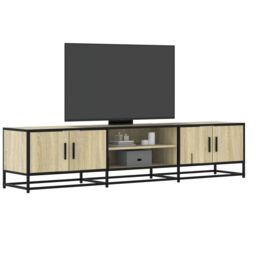 Berkfield Home TV Cabinet Sonoma Oak 180x35x41 cm Engineered Wood in Brown - Size: 180 x 35 x 41 cm - thumbnail 1