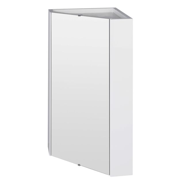 Balterley Wall Hung Corner Mirror Cabinet Gloss White - image 1