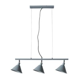 ValueLights Brisner 3 Way Grey Ceiling Light Low Hanging Pendant