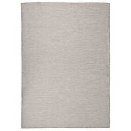 Berkfield Home Outdoor Flatweave Rug 160x230 cm Taupe in Beige - Size: 100 cm diameter - thumbnail 2