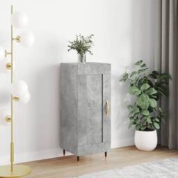 Berkfield Home Sideboard Concrete Grey 34.5x34x90 cm Engineered Wood - thumbnail 2