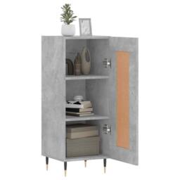 Berkfield Home Sideboard Concrete Grey 34.5x34x90 cm Engineered Wood - thumbnail 4