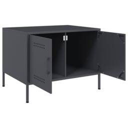 Berkfield Home Coffee Table Anthracite 68x50x50.5 cm Steel in Dark Grey - thumbnail 9