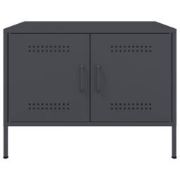 Berkfield Home Coffee Table Anthracite 68x50x50.5 cm Steel in Dark Grey - thumbnail 5