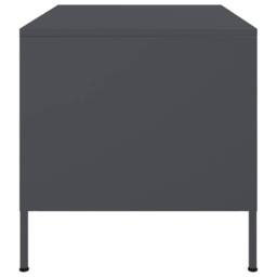 Berkfield Home Coffee Table Anthracite 68x50x50.5 cm Steel in Dark Grey - thumbnail 6