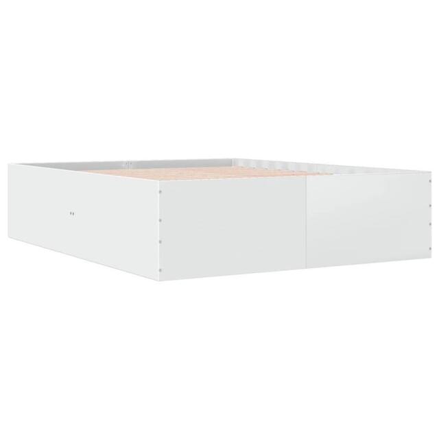Berkfield Home Modern Bed Frame without Mattress White 150x200 cm King Size - image 1