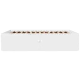 Berkfield Home Modern Bed Frame without Mattress White 150x200 cm King Size - thumbnail 5