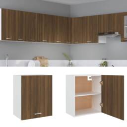 Berkfield Home Hanging Cabinet Brown Oak 50x31x60 cm Engineered Wood - Size: 50 x 31 x 60 cm - thumbnail 1
