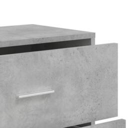 Berkfield Home Sideboards 2 pcs Concrete Grey 60x31x84 cm Engineered Wood - Size: 60 x 31 x 84 cm - thumbnail 8