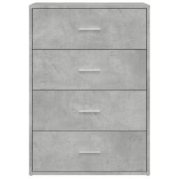 Berkfield Home Sideboards 2 pcs Concrete Grey 60x31x84 cm Engineered Wood - Size: 60 x 31 x 84 cm - thumbnail 5