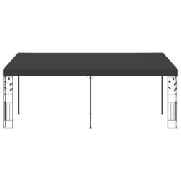 Berkfield Home Wall-mounted Gazebo 6x3x2.5 m Anthracite in Black - thumbnail 3