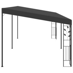 Berkfield Home Wall-mounted Gazebo 6x3x2.5 m Anthracite in Black - thumbnail 4