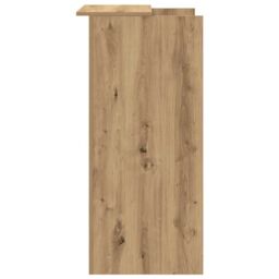 Berkfield Home Reception Desk Artisan Oak 55x50x103.5 cm Engineered Wood in Brown - thumbnail 6