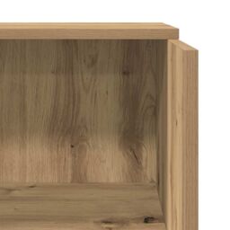 Berkfield Home Reception Desk Artisan Oak 55x50x103.5 cm Engineered Wood in Brown - thumbnail 8